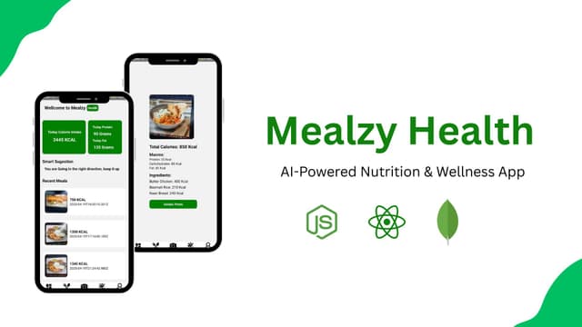 Mealzy Health is a health and wellness companion powered by AI, 
        designed to help users make smarter food choices,
         monitor their nutritional intake, and build sustainable habits